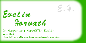 evelin horvath business card